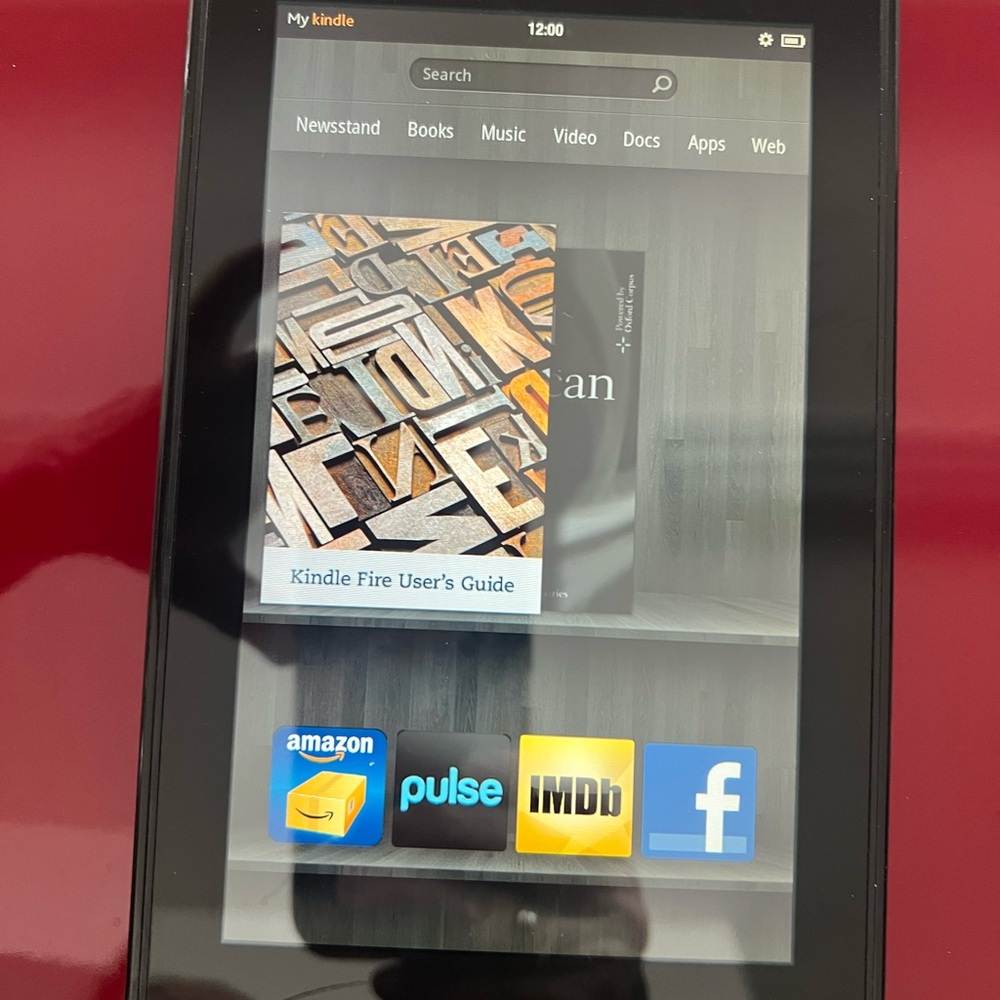 Amazon Kindle Black Tablet